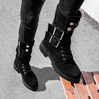 Дамски боти Alania - Black. Подходящи за ежедневието.