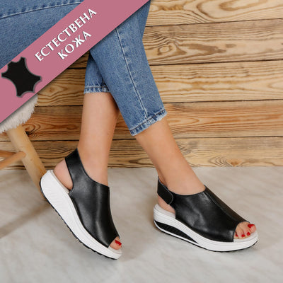 Дамски сандали на платформа Cheri – Black