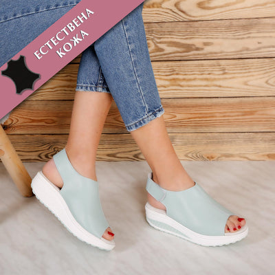Дамски сандали на платформа Cheri –  Blue