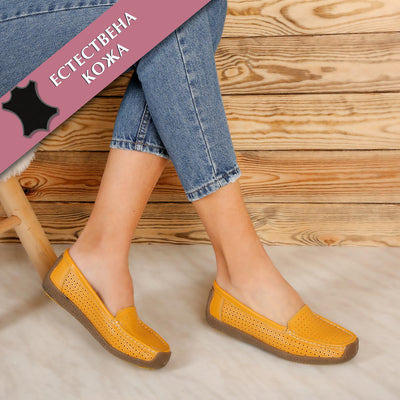Дамски обувки Cassandra - Yellow
