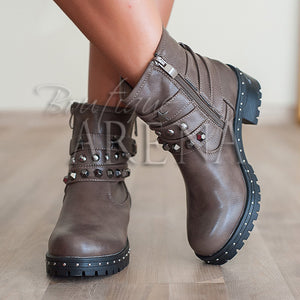 Дамски боти Alesia - Khaki. Елегантни и удобни.