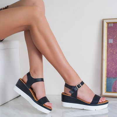 Дамски сандали на платформа MORINA – Black