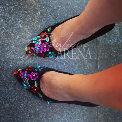 Обувки с ток Florance - Black