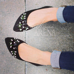 Обувки Petal - Black Suede