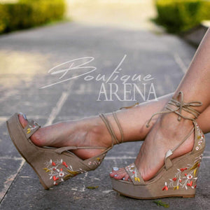 Сандали с платформа Pure - Beige