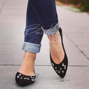 Обувки Petal - Black Suede