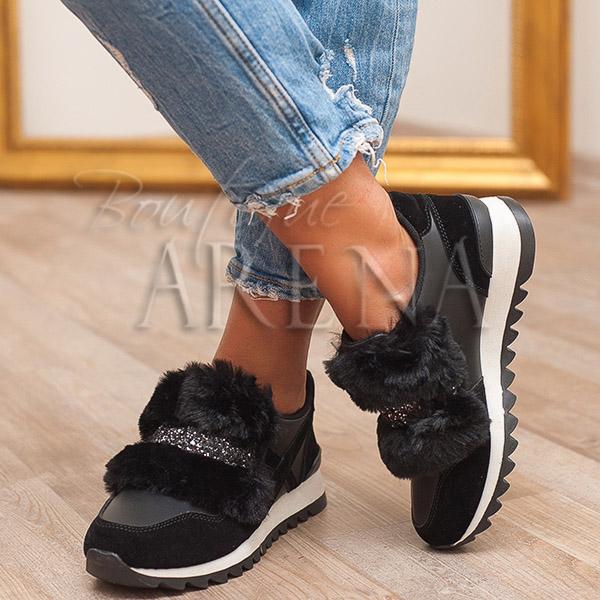 Кецове Fluffy Sport - Black