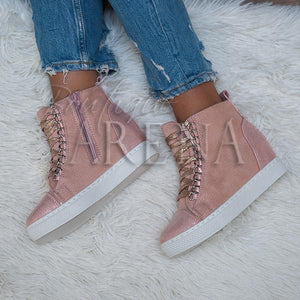 Кецове с платформа Rania - Pink
